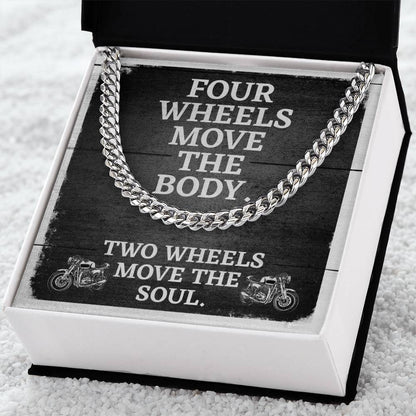 Cuban Chain Link Necklace For Men Motorcycle Enthusiast Gift Birthday Gift Necklace For Husband Boyfriend Son Cuban Link Chain
