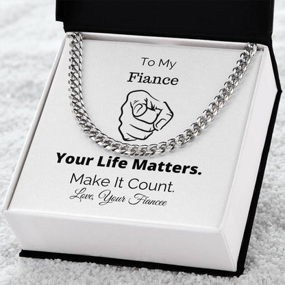 You Matter All Lives Matter Police Lives Matter Motivational Quotes Christian Gifts Sentimental Gift Christmas Gift Bl Cuban Link Chain