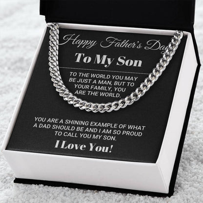 Father's Day Gift For Son Cuban Link Chain