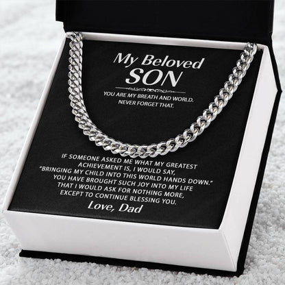 Chain Necklaces For Son From Dad Cuban Link Chain