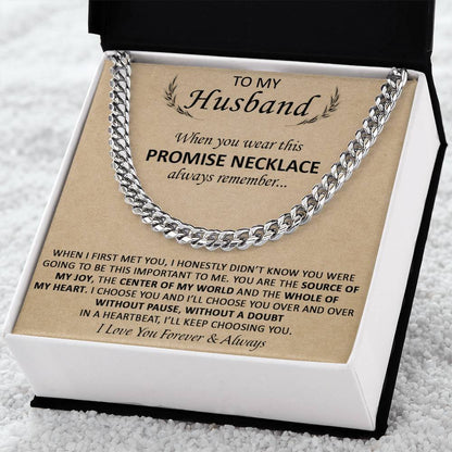Gift For Husband - The Source Of My Heart - Cuban Cuban Link Chain