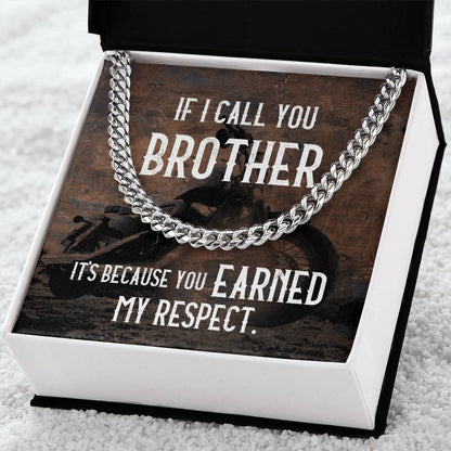 Cuban Chain Necklace For Men Gift For Fellow Biker Motorcycle Rider Gift Necklace Cuban Link Chain Necklace