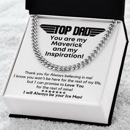 Top Dad - My Maverick! Link Chain Gift Cuban Link Chain