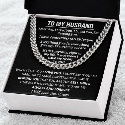 Gift For Husband - My Always - Cuban Link Cuban Link Chain