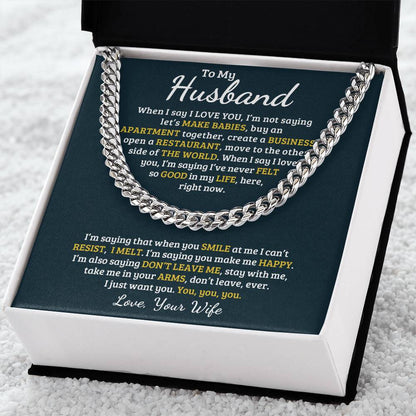 Best Gift For Your Husband Cuban Link Chain