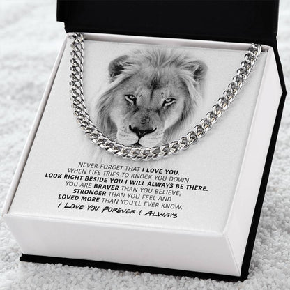 You Are Braver - Cuban Link Chain Necklace