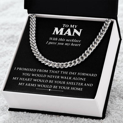 You Would Never Walk Alone Cuban Link Chain