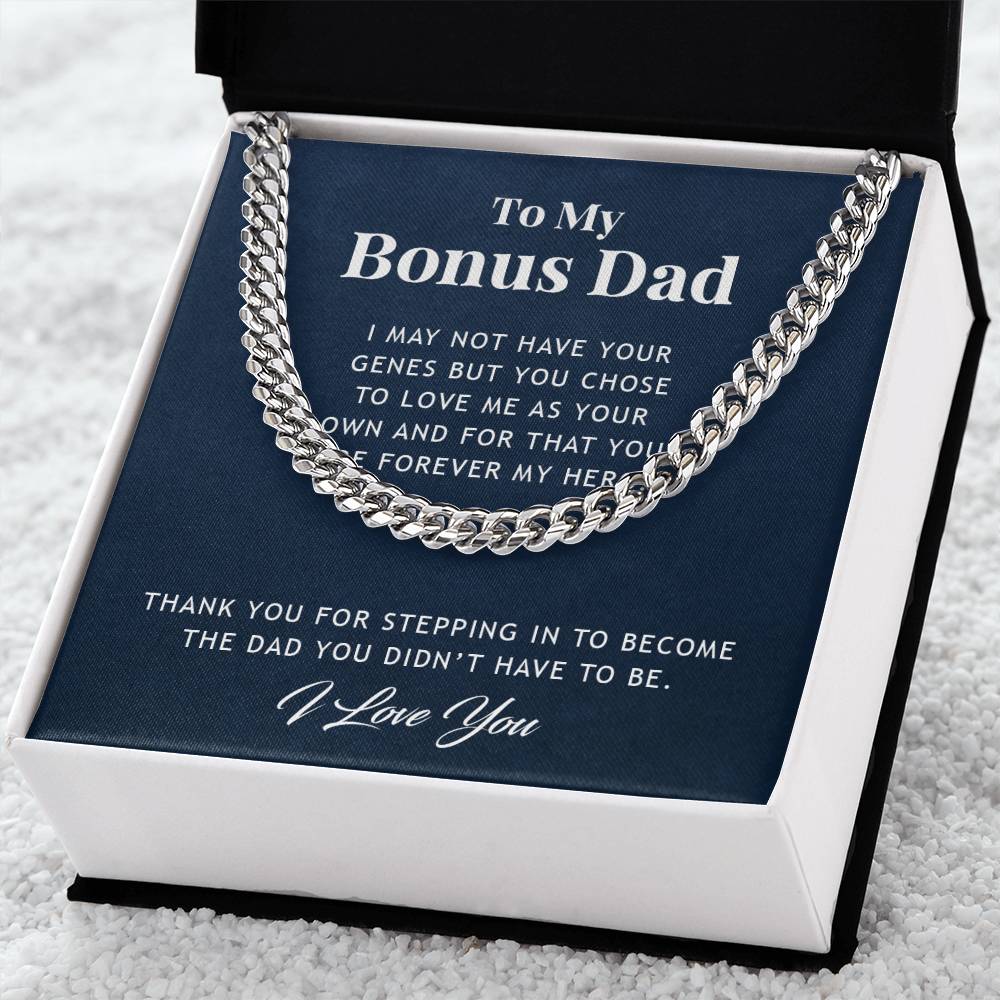 Bonus Dad Special Gift - Link Chain Necklace Cuban Link Chain