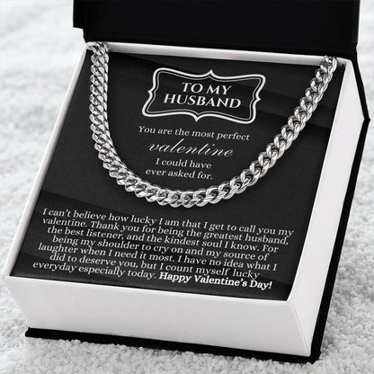 Valentines Day Gift For Husband Necklace Gift For Husband Gift For Husband To My Husband Jewelry Gift For Husband Cuban Link Chain