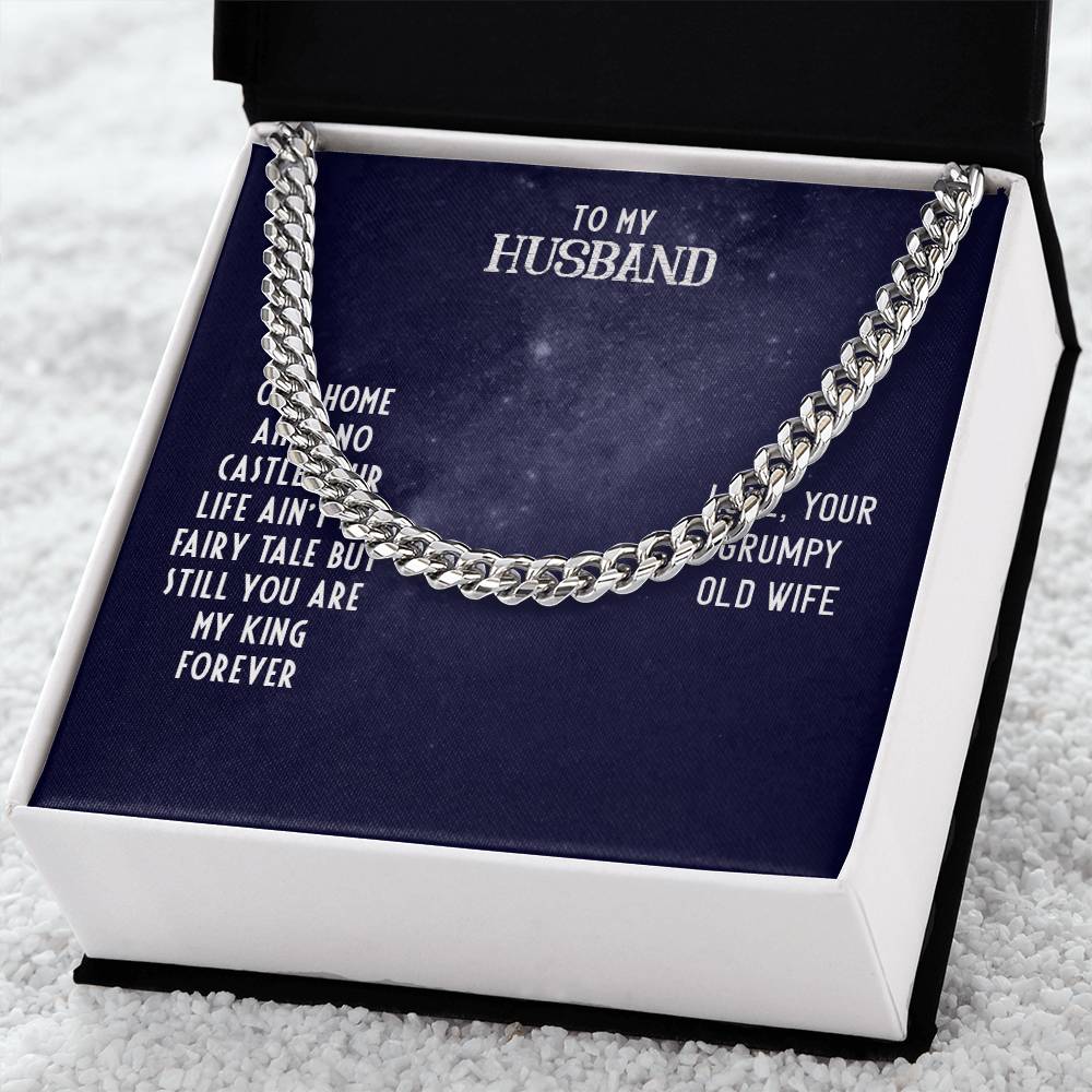 Cuban Link Chain For Husband. Chain Necklace Anniversary Gift For Husband Birthday Gift For Man Gift For Men Chain For