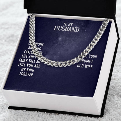 Cuban Link Chain For Husband. Chain Necklace Anniversary Gift For Husband Birthday Gift For Man Gift For Men Chain For