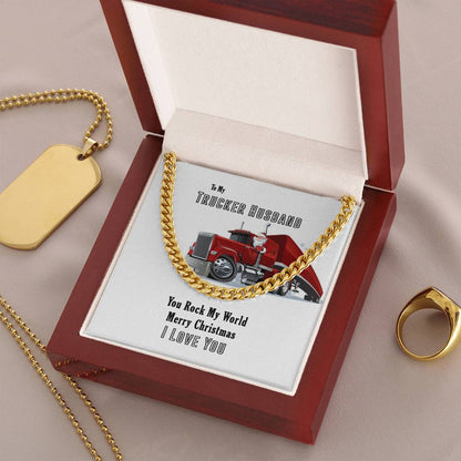Trucker Husband Cuban Link Chain