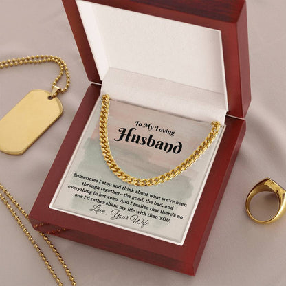 Anniversary Gift To Husband - Cuban Link Chain Necklace