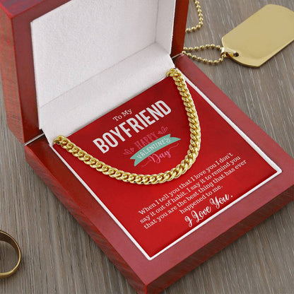 Valentine's Day Gift For Your Boyfriend. Cuban Link Chain