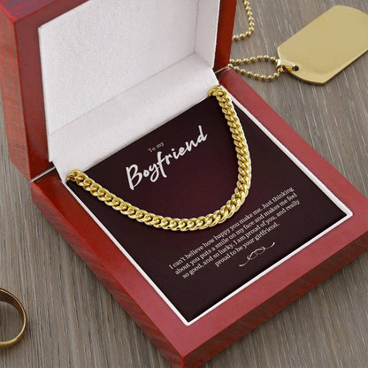 Beautiful Boyfriend Necklace Gift Cuban Link Chain