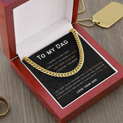 Cuban Link Chain Gift For Dad.