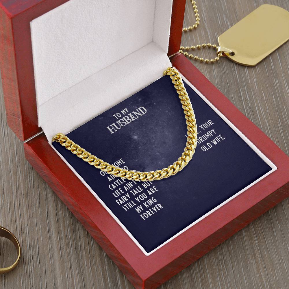Cuban Link Chain For Husband. Chain Necklace Anniversary Gift For Husband Birthday Gift For Man Gift For Men Chain For
