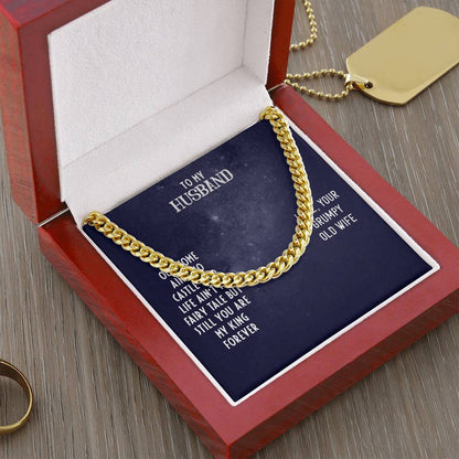 Cuban Link Chain For Husband. Chain Necklace Anniversary Gift For Husband Birthday Gift For Man Gift For Men Chain For