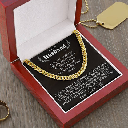 Gift For Husband - Just Be You - Cuban Cuban Link Chain