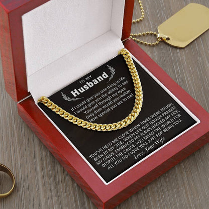 Gift For Husband - Embrace My Flaws - Cuban Cuban Link Chain