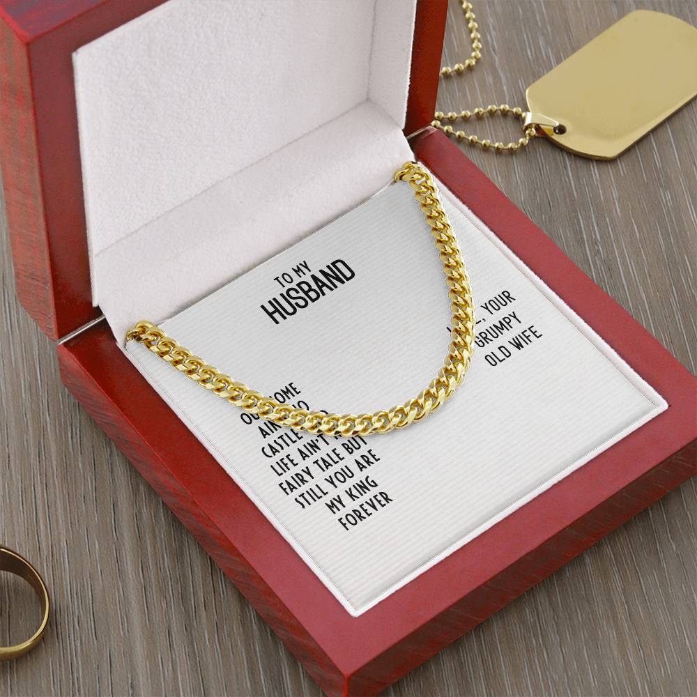 Cuban Link Chain For Husband. Chain Necklace Anniversary Gift For Husband Birthday Gift For Man Gift For Men Chain For