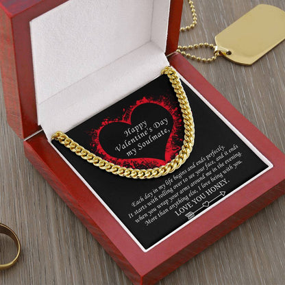 Valentine's Gift For Soulmate - More Than Anything Else I Love Being With You Cuban Link Chain