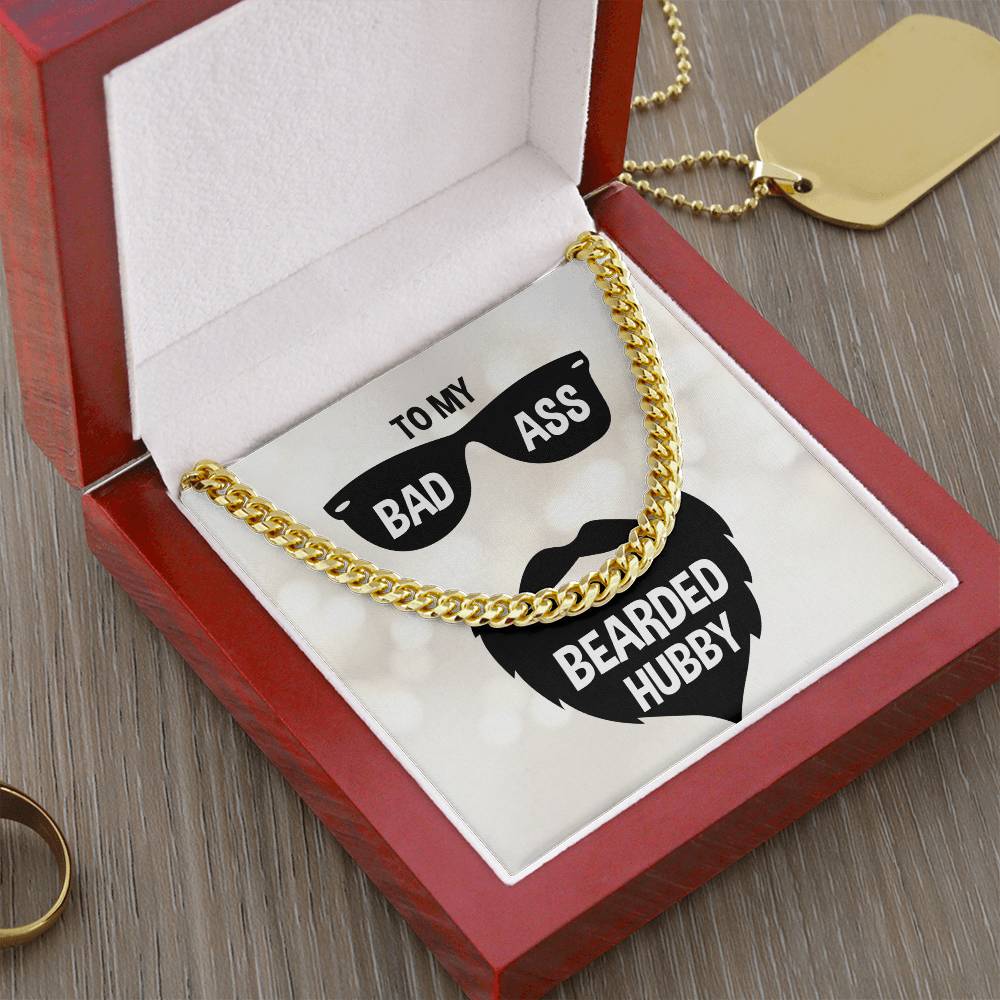 Cuban Link Chain Necklace - Gifts For Him  Gifts For Bearded Hubby Birthday Anniversary