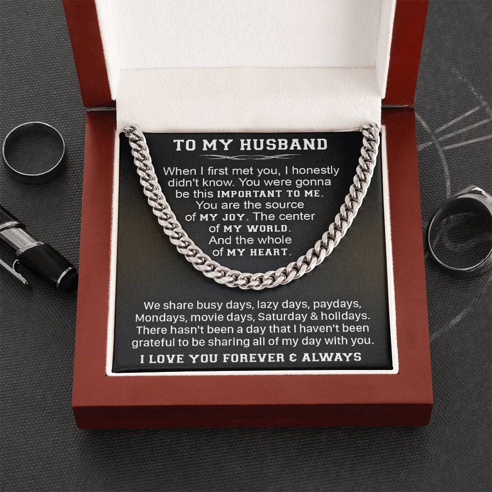 Gift For Husband - Lazy Days - Cuban Link Cuban Link Chain