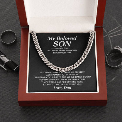 Chain Necklaces For Son From Dad Cuban Link Chain