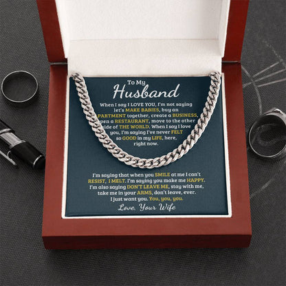 Best Gift For Your Husband Cuban Link Chain