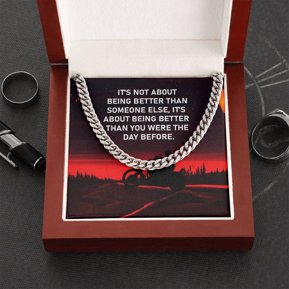 Gift For Bike  - Cuban Link Chain Necklace - Trending Now