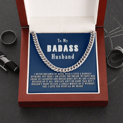 Badass Husband Cuban Link Chain