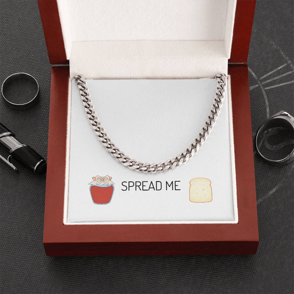 Chain Link Neckwear With Message Card & Luxury Gift Box Cuban Link Chain