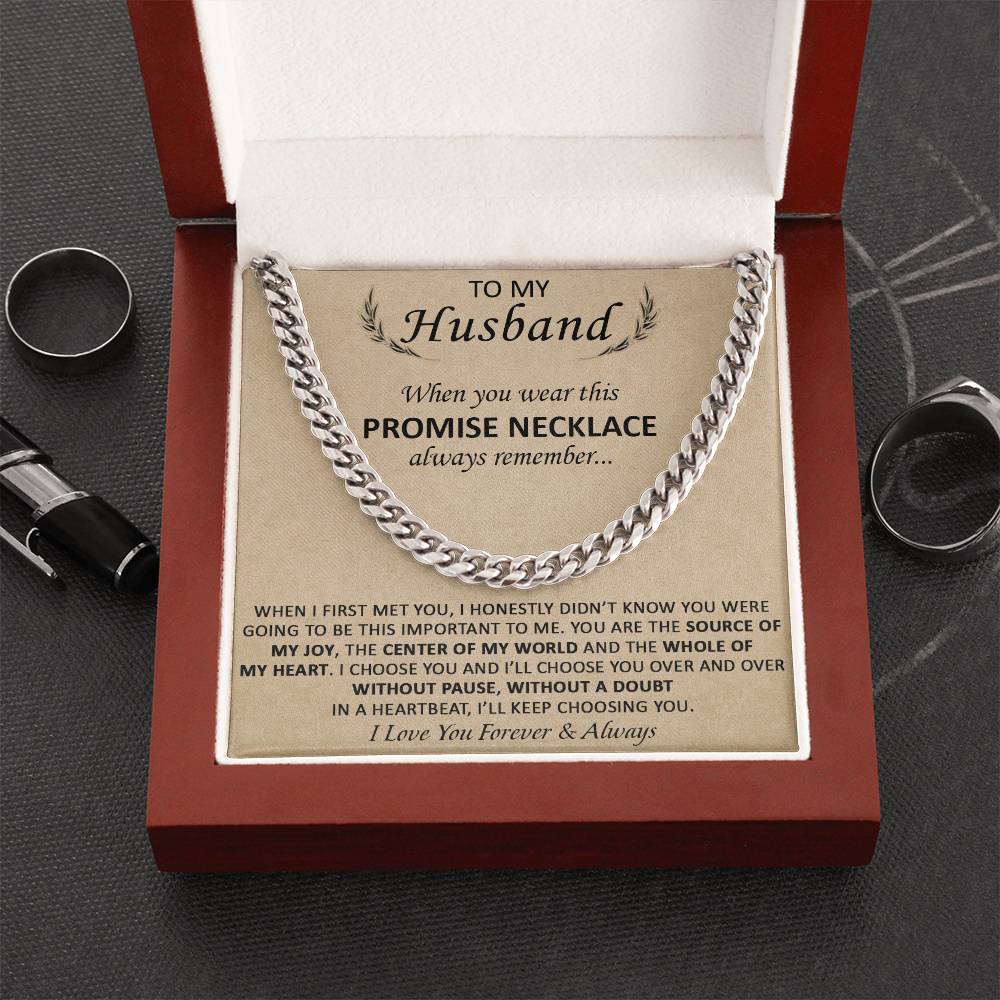 Gift For Husband - The Source Of My Heart - Cuban Cuban Link Chain