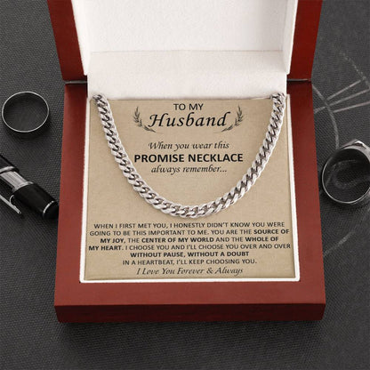 Gift For Husband - The Source Of My Heart - Cuban Cuban Link Chain