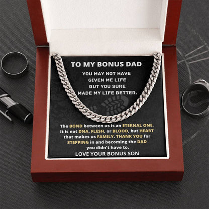 Cuban Link Chain Gift For Bonus Dad