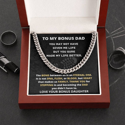 Cuban Link Chain Gift For Bonus Dad