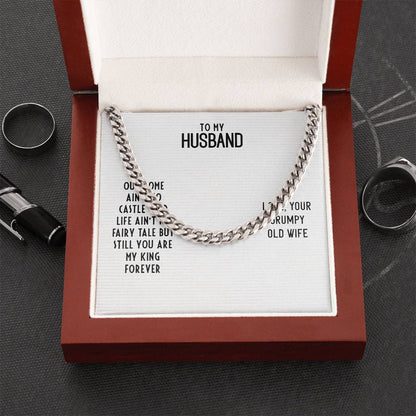 Cuban Link Chain For Husband. Chain Necklace Anniversary Gift For Husband Birthday Gift For Man Gift For Men Chain For