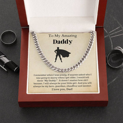 Fathers Day Gift Dad Gift Gifts For Dad Father'S Day Gift For Dad Birthday Gift For Dad I Love You Dad Cuban Link Chain
