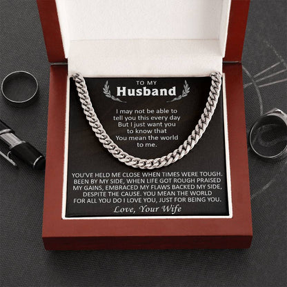Gift For Husband - Just Be You - Cuban Cuban Link Chain