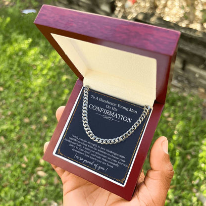 Confirmation Gifts For Him Confirmation Cuban Chain Necklace For Boys On His Confirmation Day Cuban Link Chain