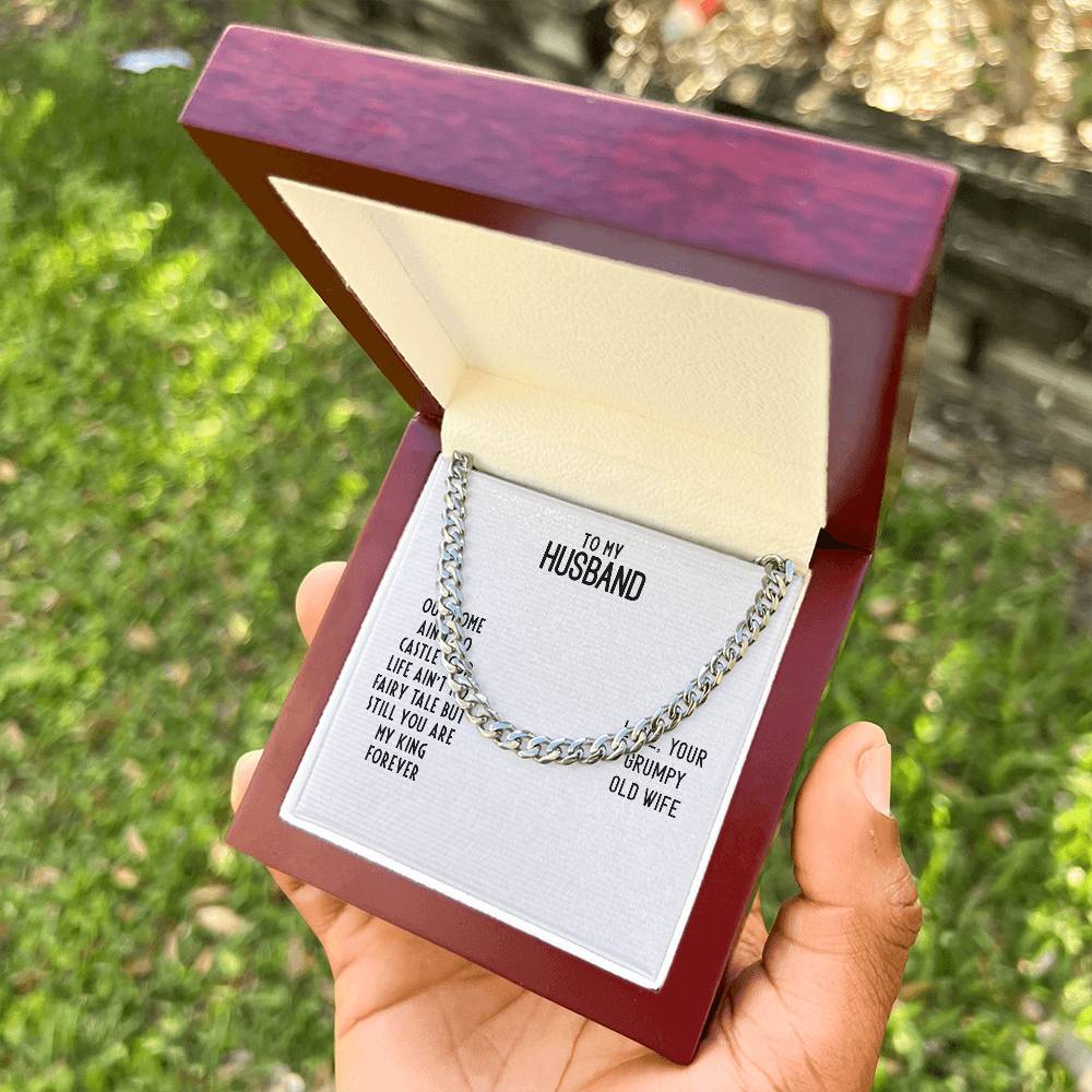 Cuban Link Chain For Husband. Chain Necklace Anniversary Gift For Husband Birthday Gift For Man Gift For Men Chain For
