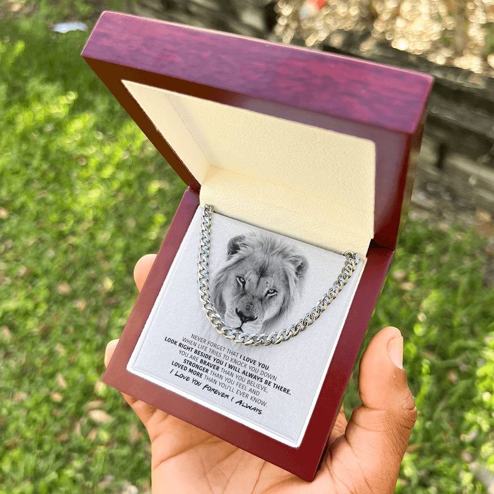 You Are Braver - Cuban Link Chain Necklace