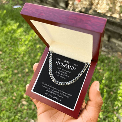 Gift For Husband - I Feel Lucky For Having You Cuban Link Chain