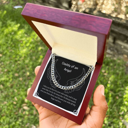Daddy Of An Angel Cuban Link Chain