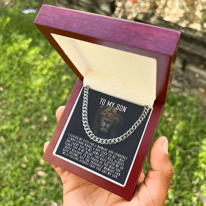 You Are My Son Cuban Link Chain