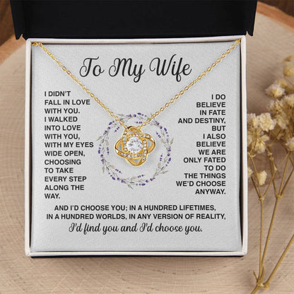 Delivery By Mother's Day Wf031   Gift Fo Love Knot Necklace