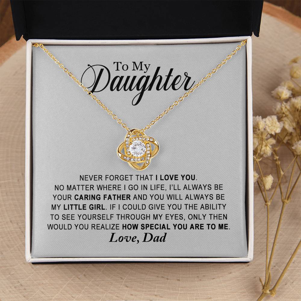 Daughter - You Are Special - Ne Love Knot Necklace
