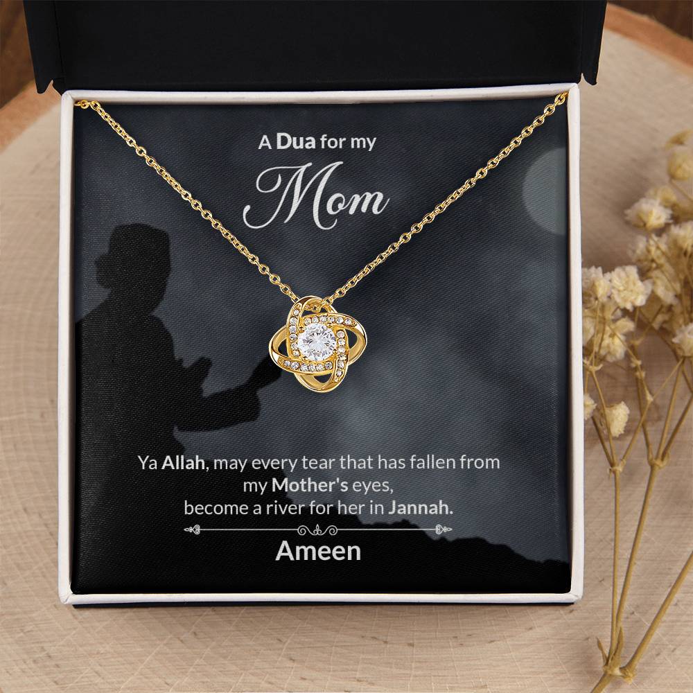 A Dua For My Mom Love Knot Necklace