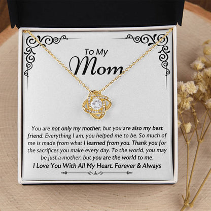 You Are Not Only My Mother - The Love Knot Necklace Love Knot Necklace